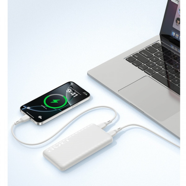 Повербанк Power Bank AWEI P5K Pro 10000 mAh Type-C зі швидкою зарядкою