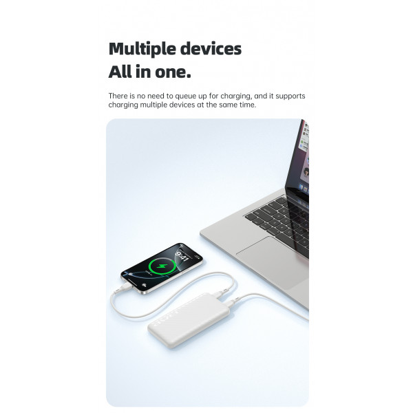 Повербанк Power Bank AWEI P5K Pro 10000 mAh Type-C зі швидкою зарядкою