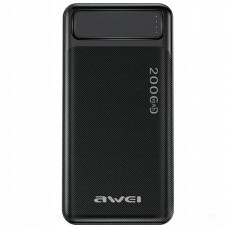 Павербанк AWEI P6K Pro 20000mAh з 2 USB портами, micro-USB та USB Type-C