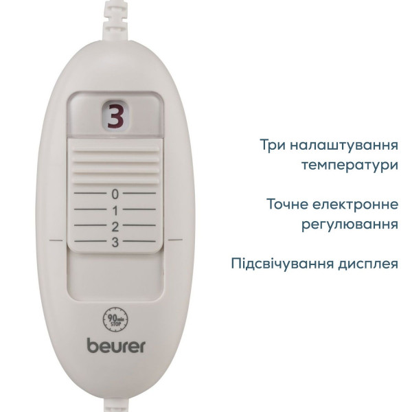 Електрогрілка BEURER HK 25 White-grey з трьома температурними режимами