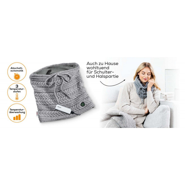 Акумуляторна електрогрілка у формі шарфу BEURER HK 37 з трьома режимами температури