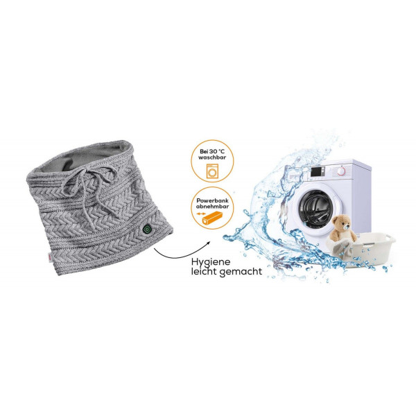 Акумуляторна електрогрілка у формі шарфу BEURER HK 37 з трьома режимами температури