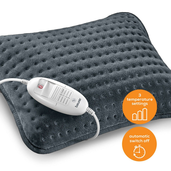 Електрична грілка-подушка BEURER HK 48 Grey з трьома режимами температури