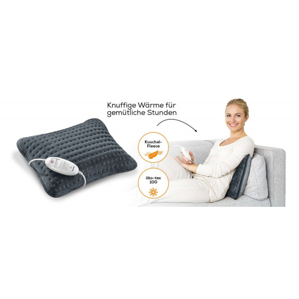 Електрична грілка-подушка BEURER HK 48 Grey з трьома режимами температури