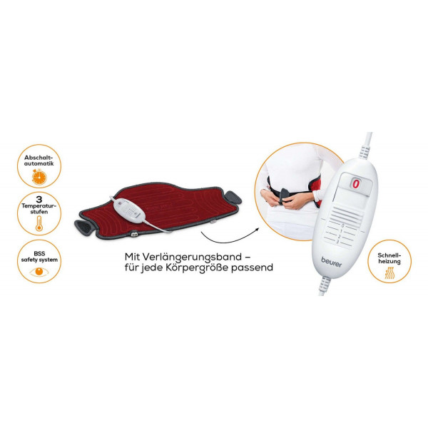 Електрогрілка BEURER HK 55 з фіксацією на тілі та трьома температурними режимами