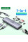 USB hub UGREEN CM512 USB-C 7в1 на 2 порти USB 3.0, з HDMI-виходом, RJ45, картридером SD/TF та PD-портом