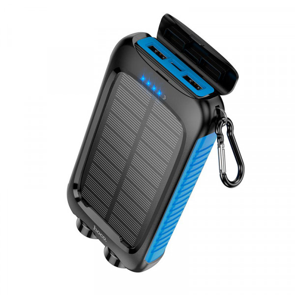Павербанк HOCO SunPower DB51 8000mAh 2USB / Type-C з сонячною панеллю та ліхтариком