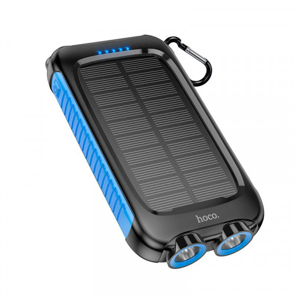 Павербанк HOCO SunPower DB51 8000mAh 2USB / Type-C з сонячною панеллю та ліхтариком