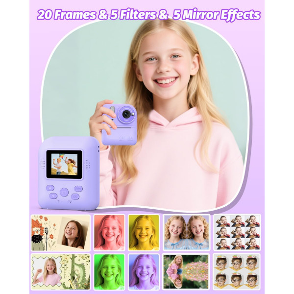 Детская камера мгновенной печати Instant Print Camera P89