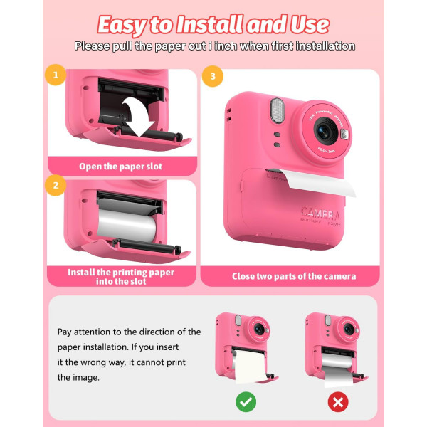 Детская камера мгновенной печати Instant Print Camera P89