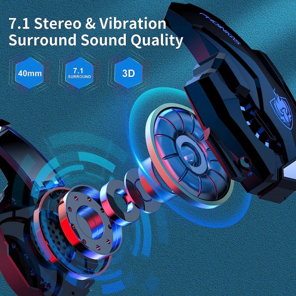 Беспроводные наушники Kotion Each G9000 MAX 5.8G с геймерской подсветкой Уценка