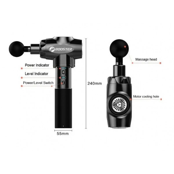 Перкуссионный массажный пистолет Booster E для мышц и триггерных точек