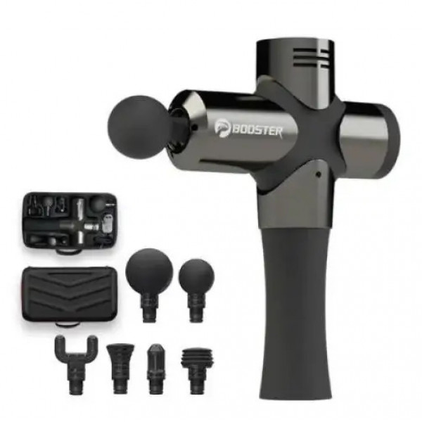 Перкуссионный массажер Booster Pro 3 для тела и мышц с 6 насадками