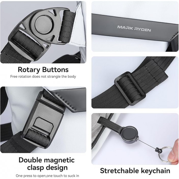 Вместительная сумка через плечо Mark Ryden MR2819 с отделом под планшет 11"