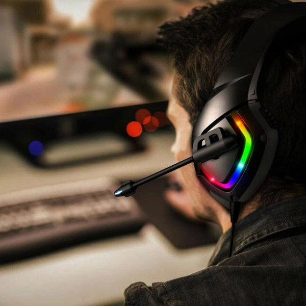  Ігрові навушники ONIKUMA K1-B з LED підсвіткою та мікрофоном