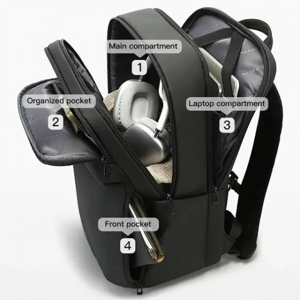 Рюкзак для ноутбука 15.6 дюймов Bange BG3065 влагозащитный