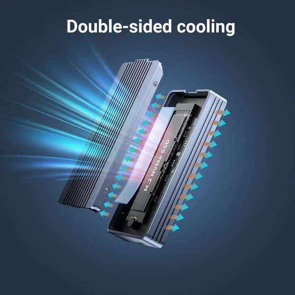 Внешний корпус Acasis TBU405Air для M.2 NVMe SSD, Thunderbolt 4/3/USB4, до 40 Гбит/с