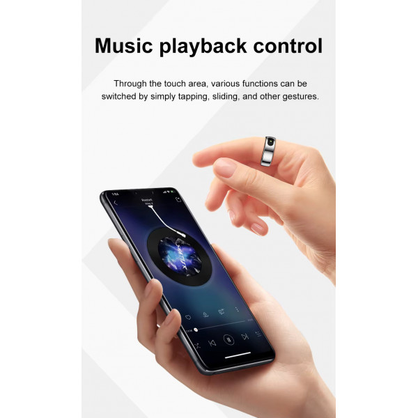 Смарт-кольцо R08 с зарядным футляром, размер 10