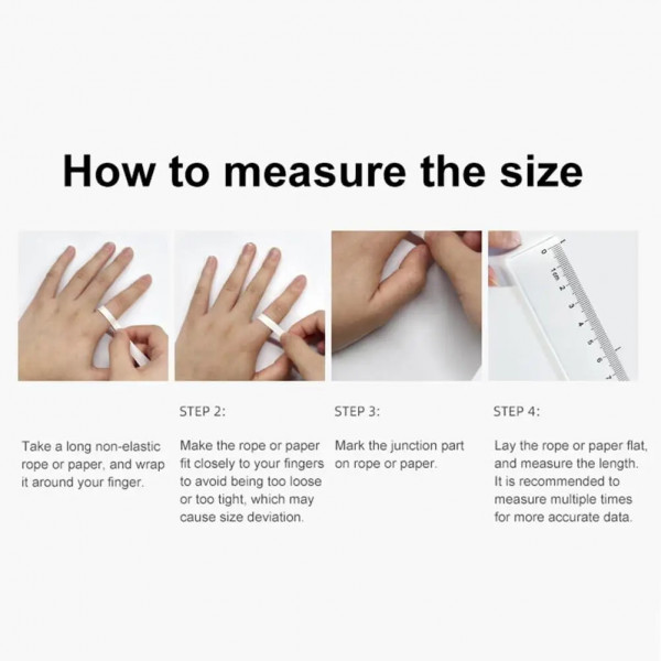 Смарт-кольцо R09 с зарядным футляром, размер 10 Silver