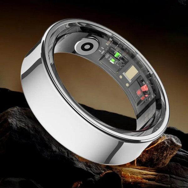 Смарт-кольцо R09 с зарядным футляром, размер 10 Silver