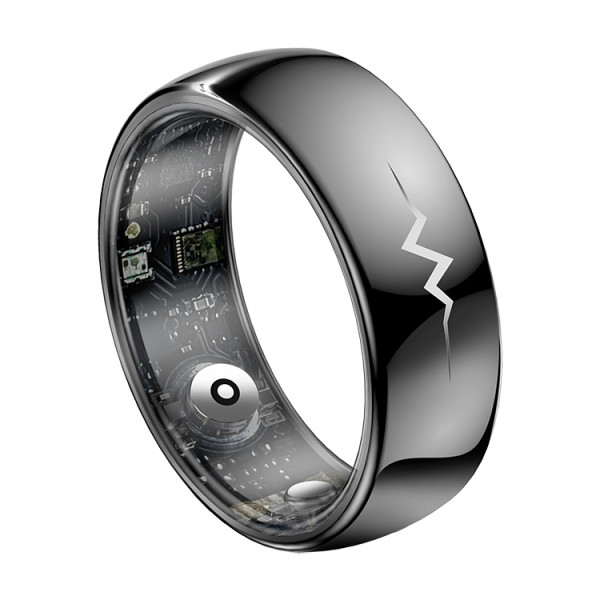 Смарт-кольцо Q520 с ЭКГ и зарядным футляром, размер 10 