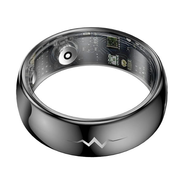 Смарт-кольцо Q520 с ЭКГ и зарядным футляром, размер 10 