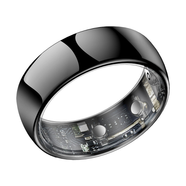 Смарт-кольцо Q520 с ЭКГ и зарядным футляром, размер 8