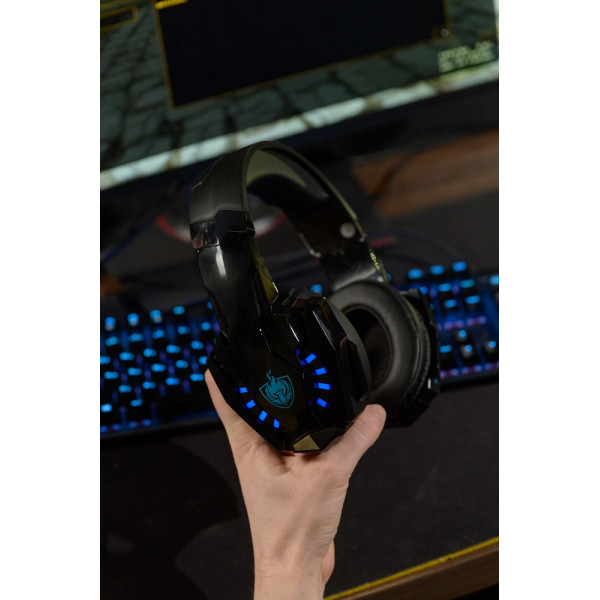 Беспроводные геймерские наушники Kotion Each G9000BT с поддержкой объемного звука 7.1 Stereo Sound Уценка