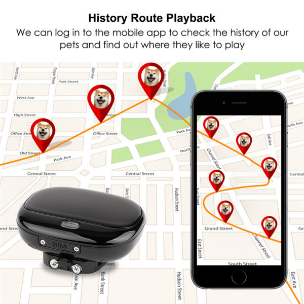 GPS трекер для собак GPS Tracker V43 з відстежуванням Уцінка