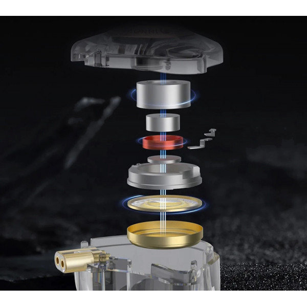 Вакуумні ігрові навушники KZ EDX PRO з динамічними драйверами