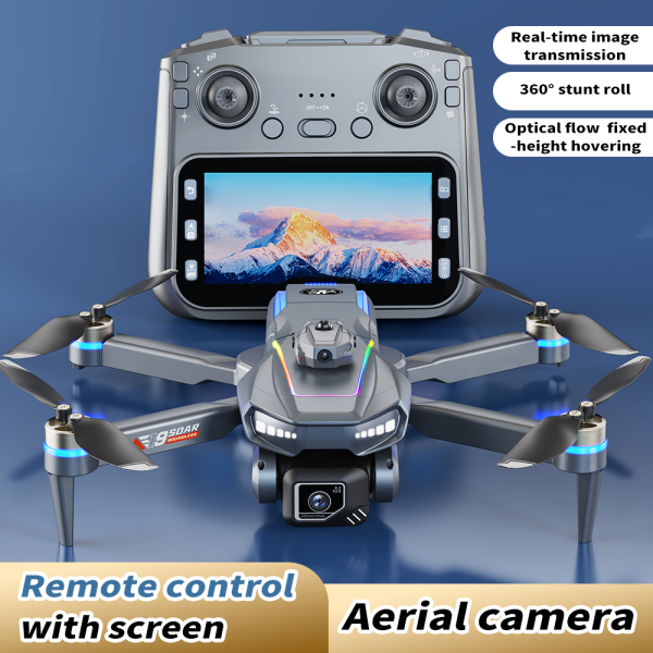 Квадрокоптер AE19 FPV з камерою 4K, РК-пультом з екраном та системою обходу перешкод