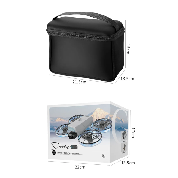 Квадрокоптер G63 FPV з 4K-камерою, РК-пультом та системою обходу перешкод