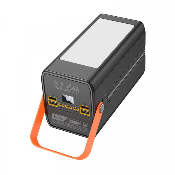 Внешний аккумулятор УМБ HOCO DB49 Action 100000mAh 22.5W с быстрой зарядкой и фонариком