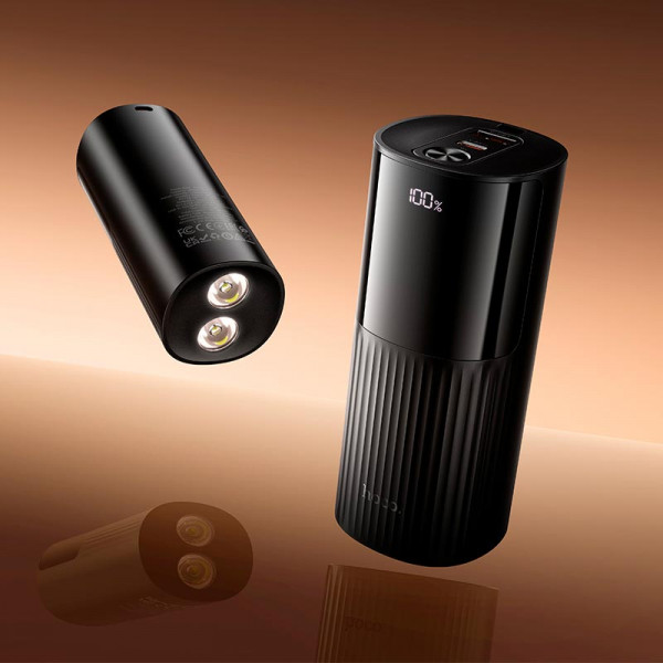 Зовнішній акумулятор УМБ HOCO J150 Stream 20000mAh 22.5W зі швидкою зарядкою та ліхтариком