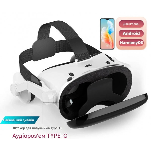 3D очки виртуальной реальности Shinecon G18E для смартфонов 4.7-7.0" со встроенными наушниками