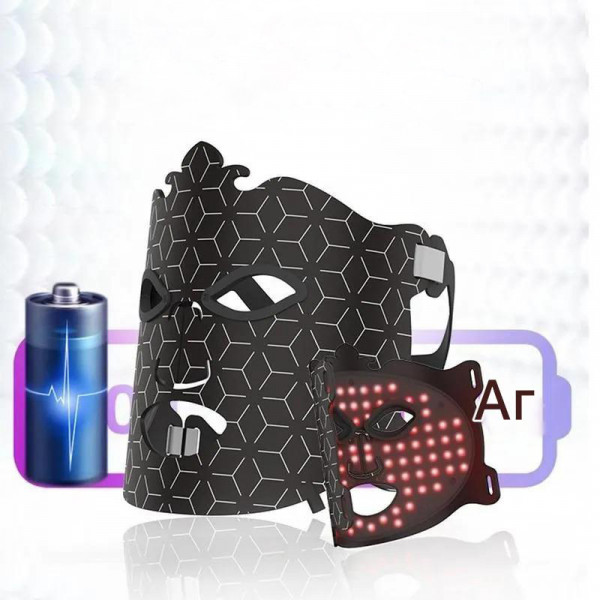 LED маска для обличчя BM-43 зі світлотерапією 7 кольорів, 88 LED і регулювання яскравості