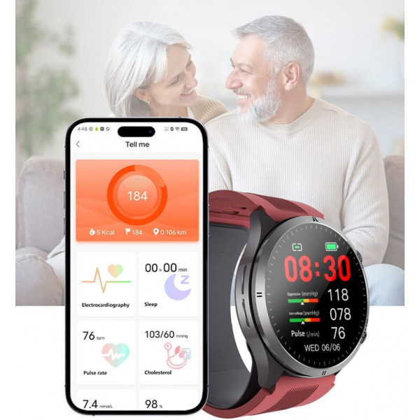 Смарт-часы Lemfo S26 с измерением ЭКГ давления и Bluetooth-звонками