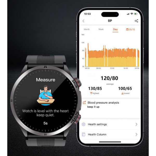 Смарт-часы Lemfo S26 с измерением ЭКГ давления и Bluetooth-звонками