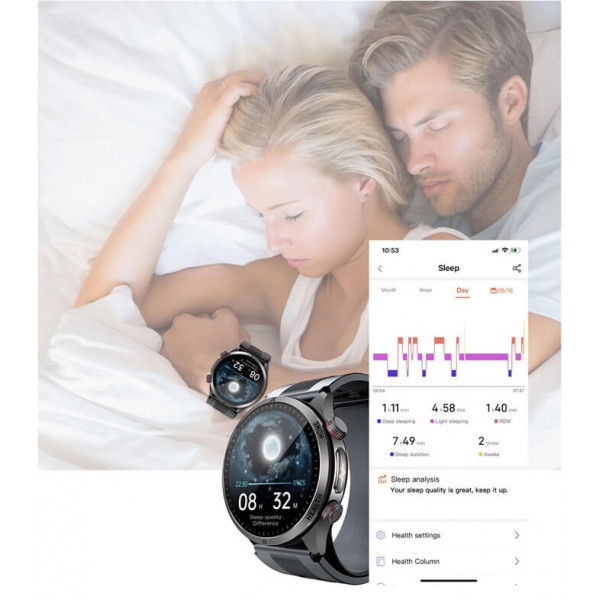 Смарт-часы Lemfo S26 с измерением ЭКГ давления и Bluetooth-звонками