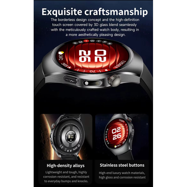 Смарт-часы Lemfo ET460 с измерением давления ЭКГ и Bluetooth-звонками