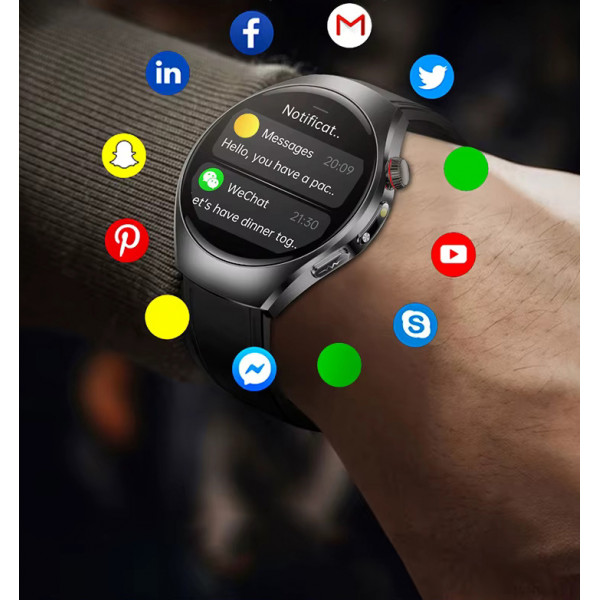 Смарт-часы Lemfo ET460 с измерением давления ЭКГ и Bluetooth-звонками