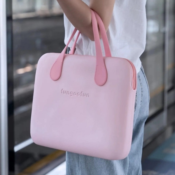 Сумка для ноутбука 14" Fungoofun Pink из EVA с водоотталкивающим покрытием