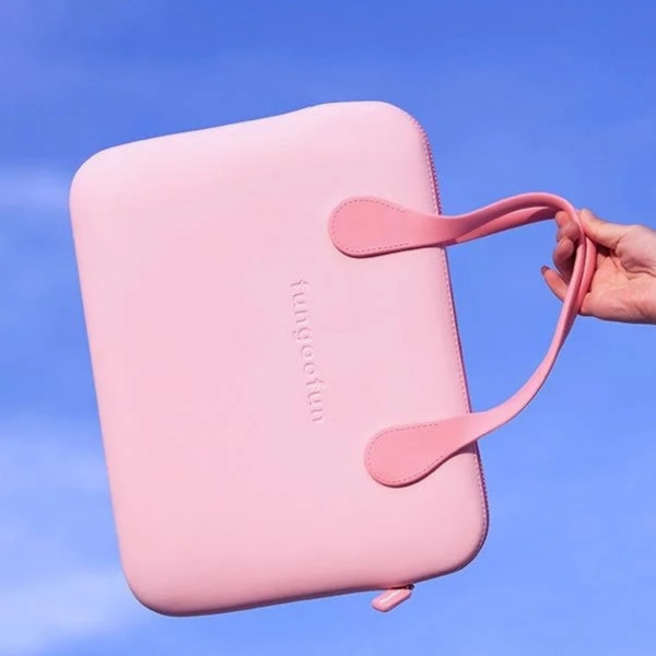 Сумка для ноутбука 14" Fungoofun Pink из EVA с водоотталкивающим покрытием