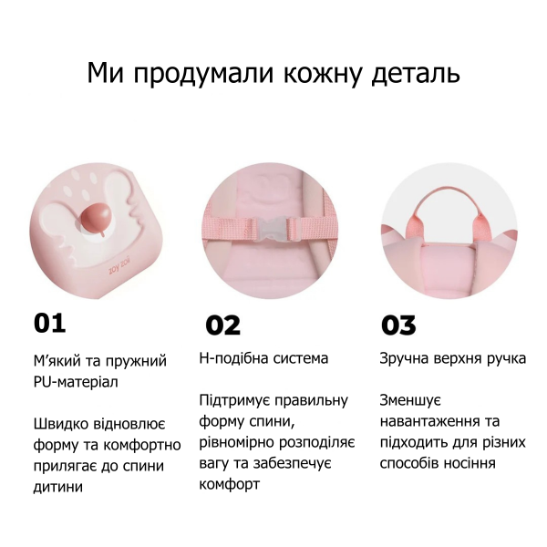 Детский рюкзак ZoyZoii Bunny из EVA и с дышащей спинкой