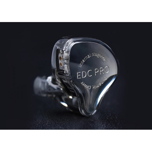 Вакуумные проводные наушники KZ EDC Pro с микрофоном и мощным басом