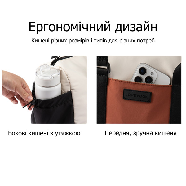 Спортивная сумка Lovevook Mini Gym Bag с держателем коврика и защитой от воды