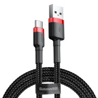 Кабель Baseus Cafule CATKLF-A91 USB-Type-C 0.5м с поддержкой быстрой зарядки QC3.0 3A
