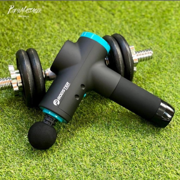 Массажный пистолет Booster M2-B 12V перкуссионный для мышц с технологией Smart-Hit