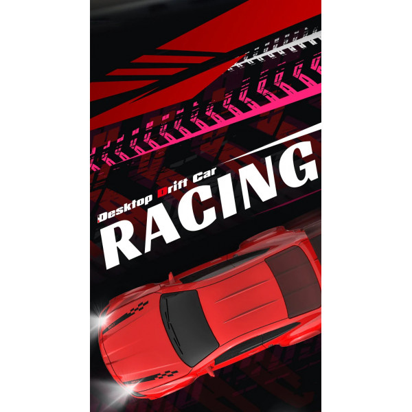 Дрифт машинка на радиоуправлении RC Drift car KF20 1:64 4WD с LED-подсветкой и быстрой зарядкой