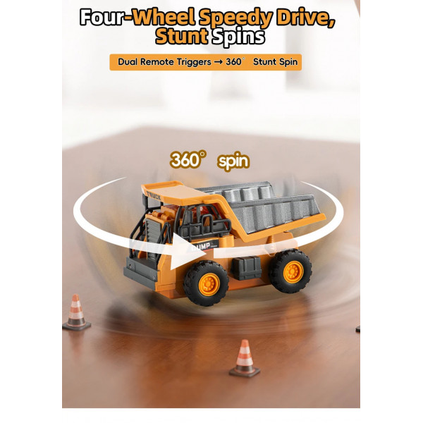 Дитячий самоскид на радіокеруванні RC 555-102 зі світлом та звуком, керування через додаток